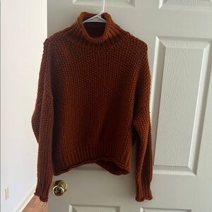 Forever 21 Rust Turtleneck Sweater